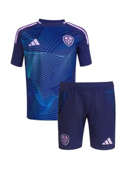 Billige Leeds United Tredjedraktsett Barn 2024-25 Kortermet (+ Korte bukser)